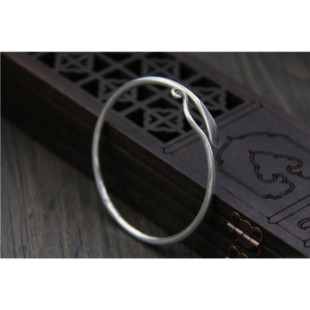 NEW Wrap Feather Ring |‎ 925 Sterling Silver Adjustable Bracelet